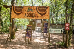 Accueil du parc Forêt Adrénaline carnac