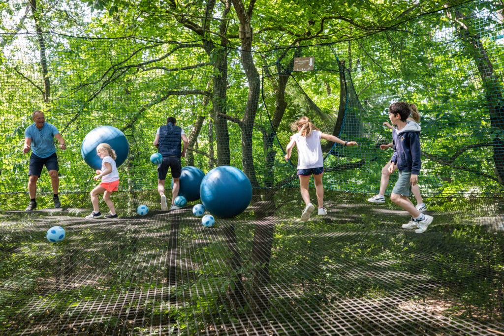 parcours filets en plein coeur de la nature