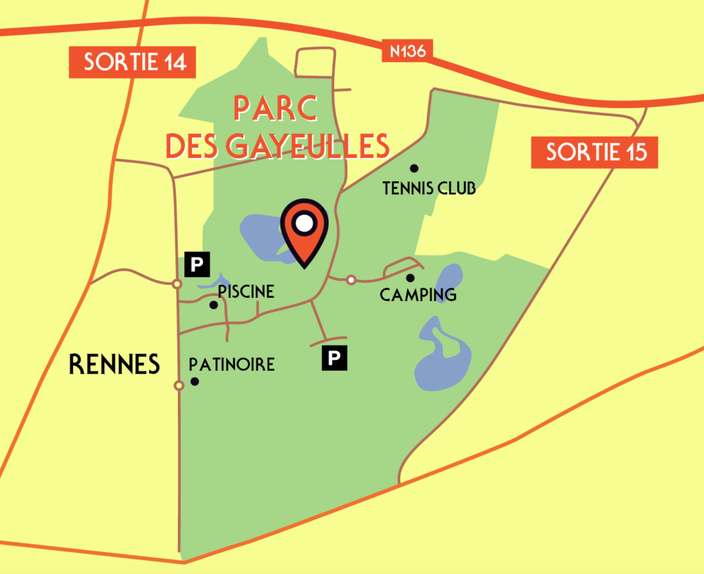 Forêt adrénaline rennes - access map