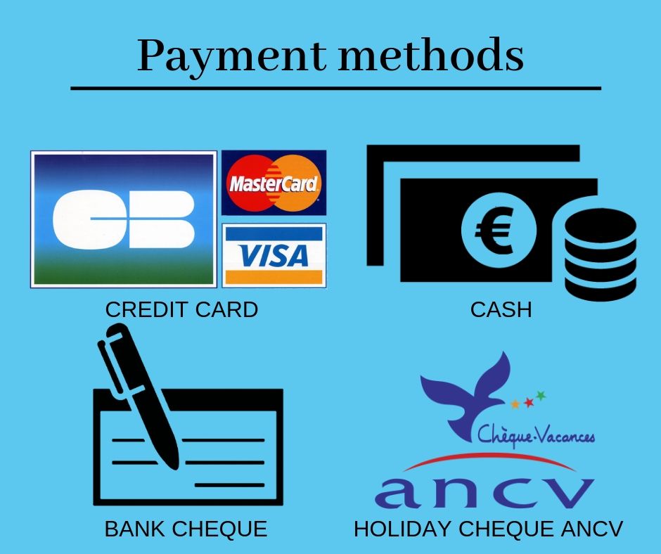 online booking - payment methods